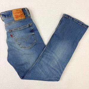 Levi Strauss 514 Straight Fit Jeans Mens 33x30 Measures 32x29 Blue Wash Denim